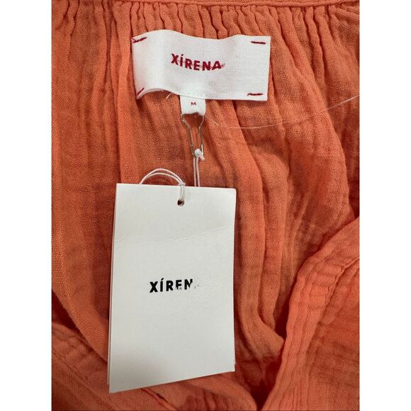 Xirena Liza Cotton Gauze Midi Dress in cantaloupe Medium $275 - Picture 11 of 12